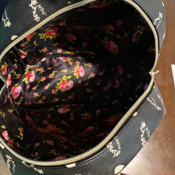 Betsey Johnson Beige and Black Small BackPack main image 8
